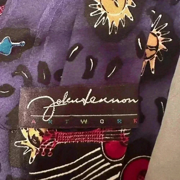 Guitar Tie - 100% Silk - Navy - Picture 3 of 7